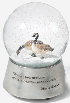 globe: Geese in Winter
